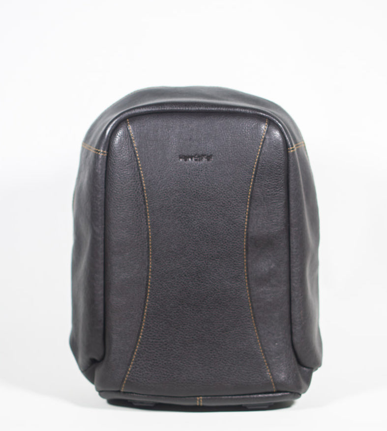 Mochila anti-theft piel marrón