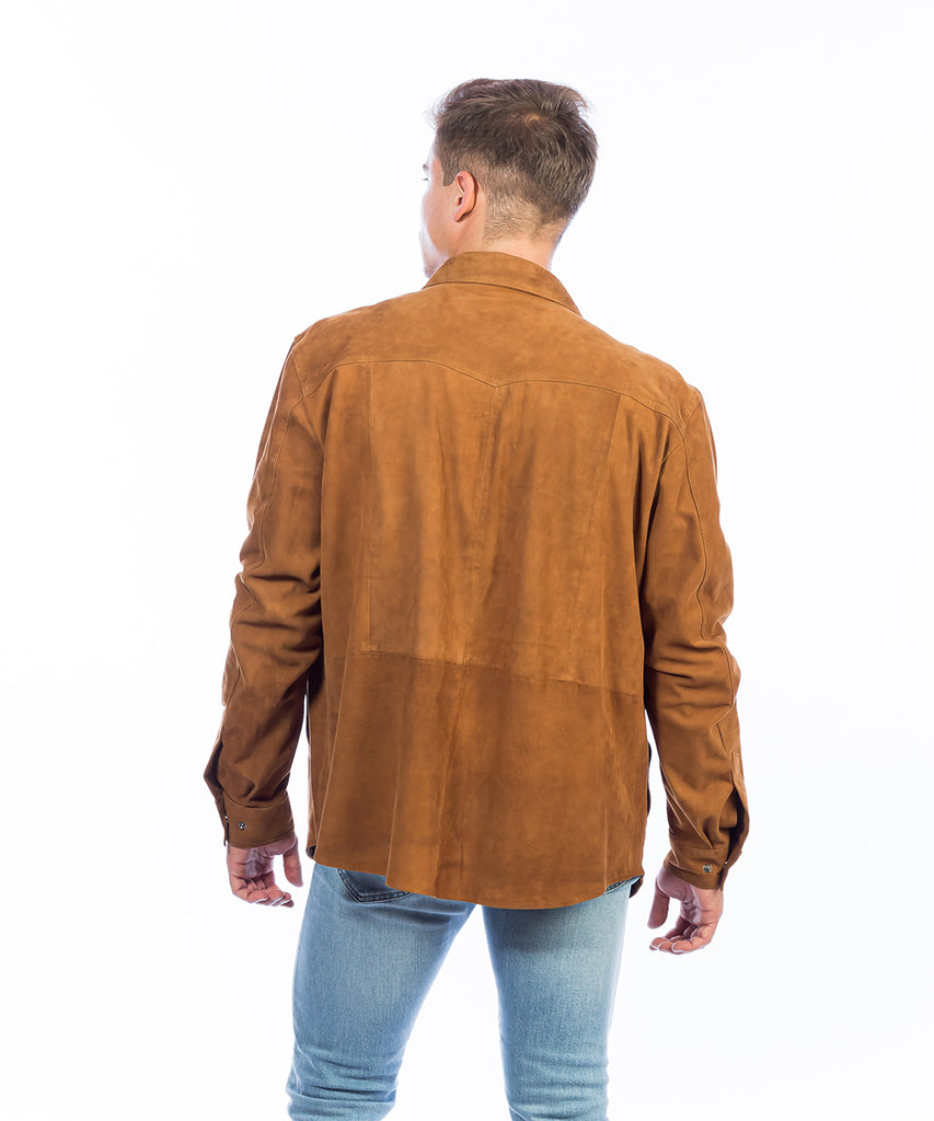 Sobrecamisa de ante estructura