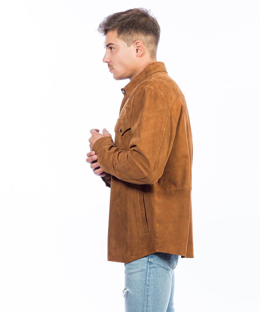 Sobrecamisa de ante estructura