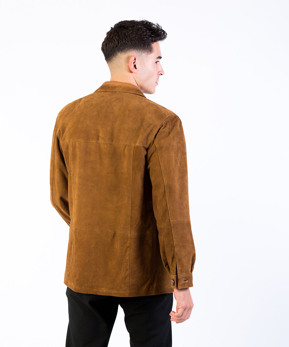 Sobrecamisa de ante hombre HervasPiel